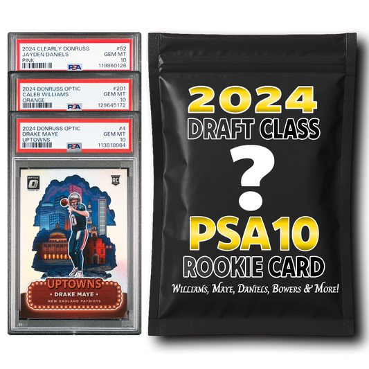 PSA 10 Graded 2024 NFL Rookie Card Mystery Pack (Daniels, Maye, Williams & More!)